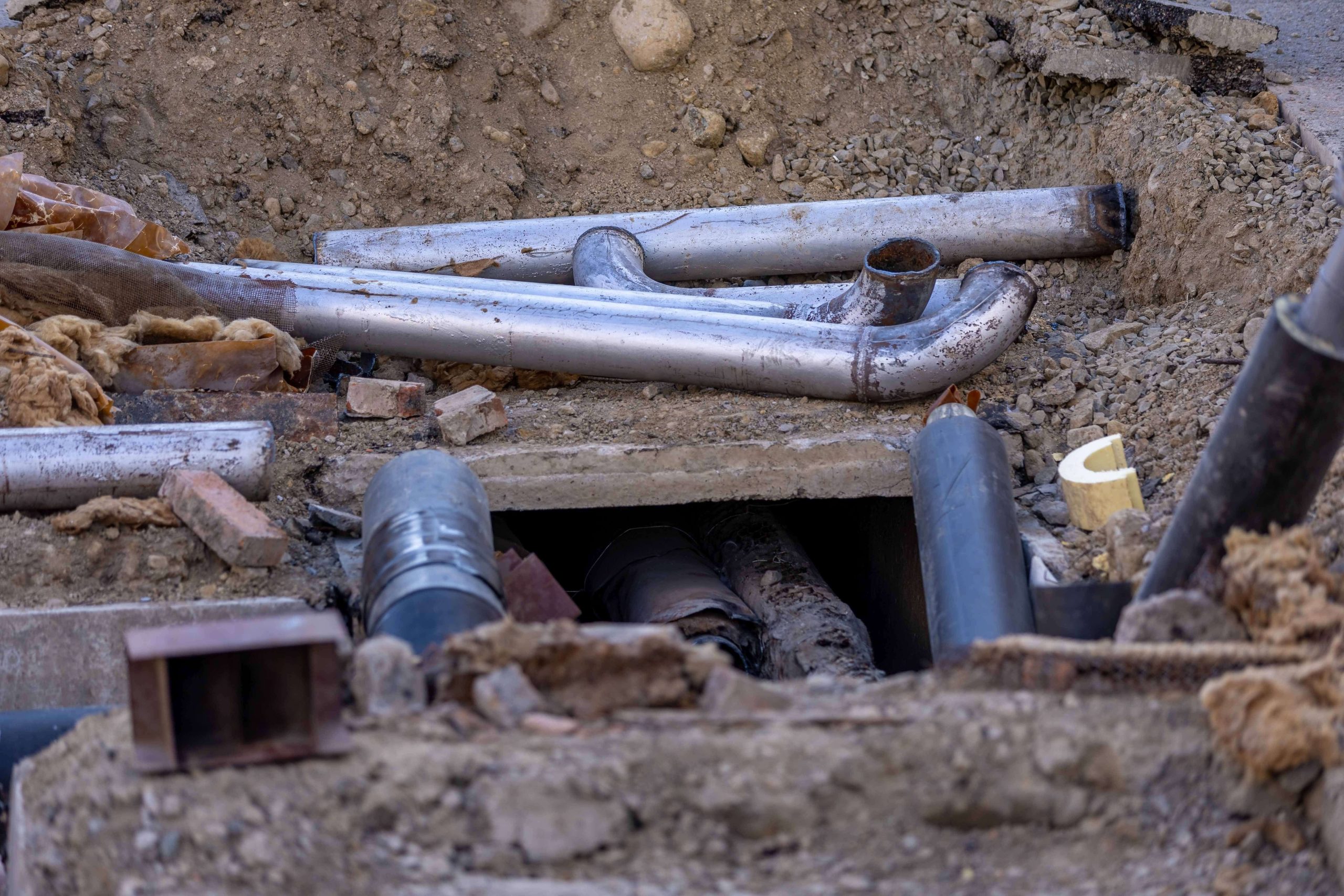 Damaged sewer line in Chicago