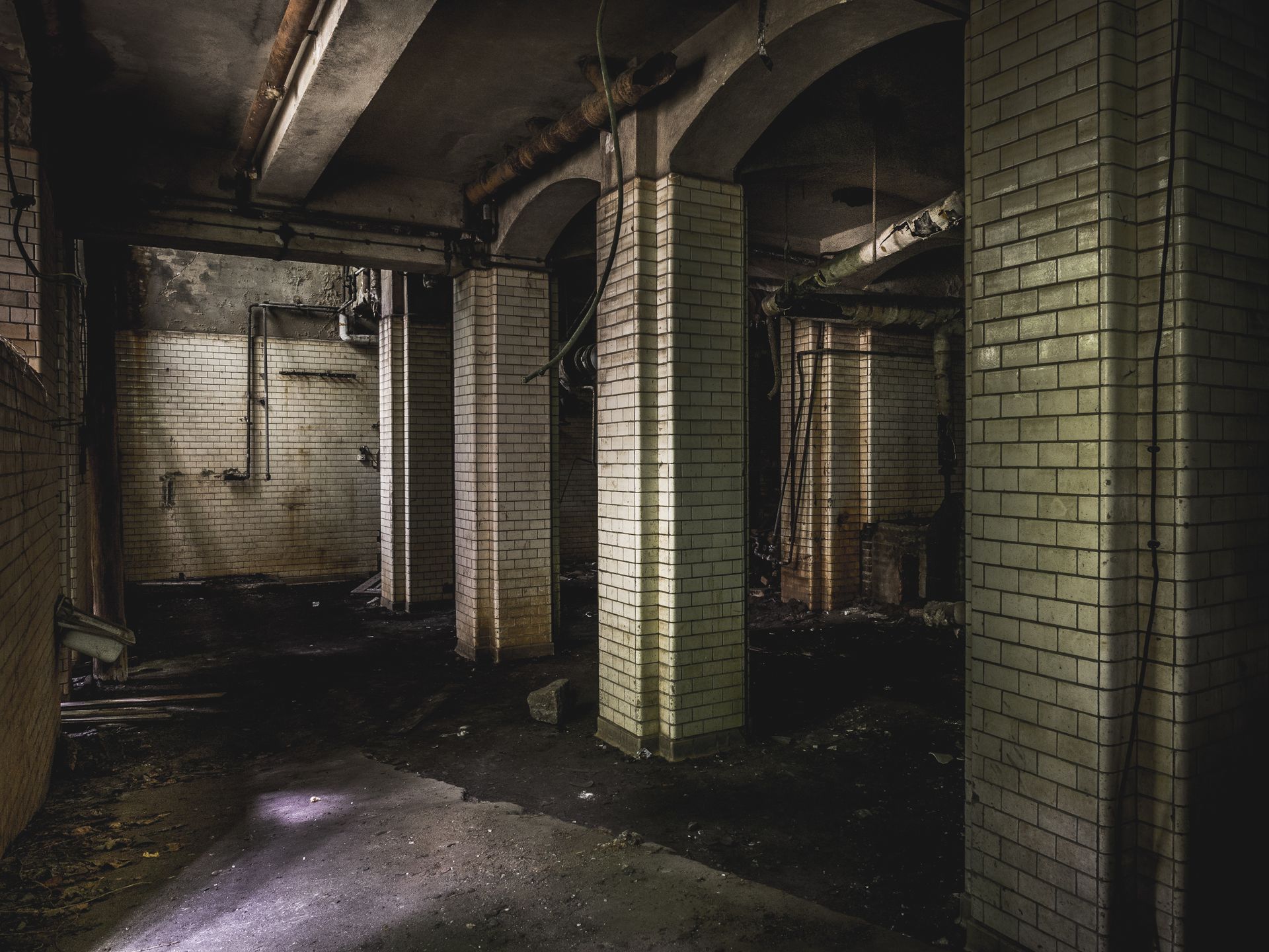 A flooded basement with a blocked sump pump in Chicago